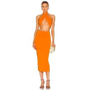 BRAND NEW Adamane Gisele Halter Top Orange Size S